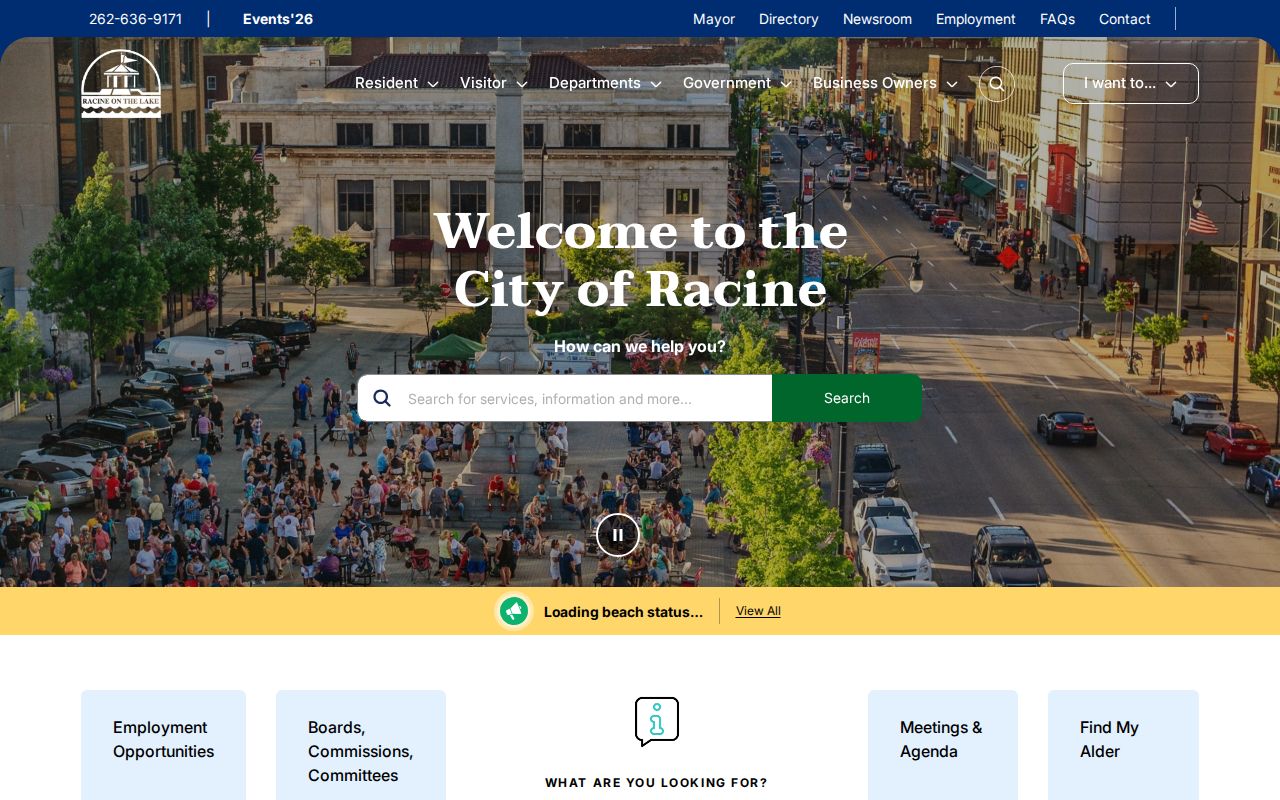 Racine Police city records and criminal history service navigation