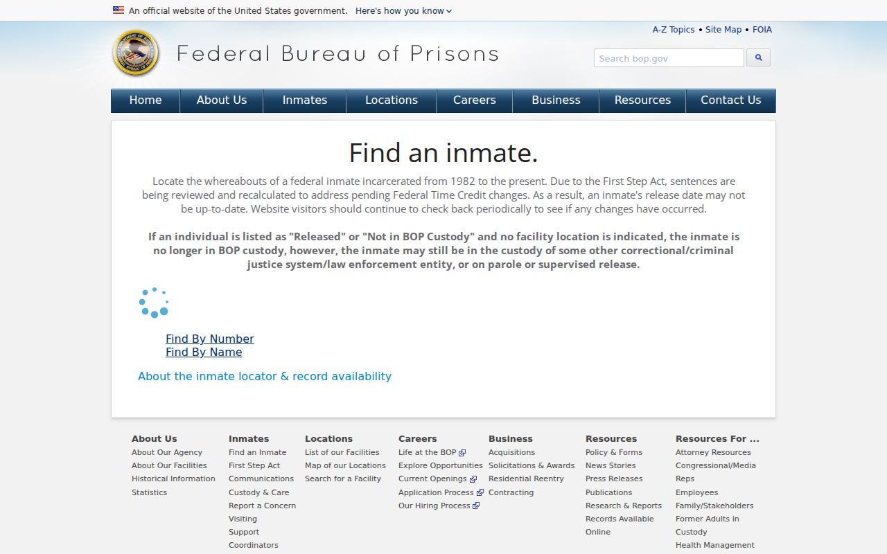 Federal custody search related to Racine County criminal records